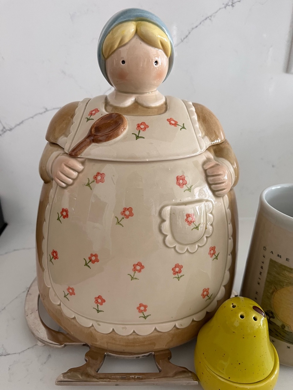Vintage Otagiri Japan Little Mother Hand Painted Ceramic Cookie Jar